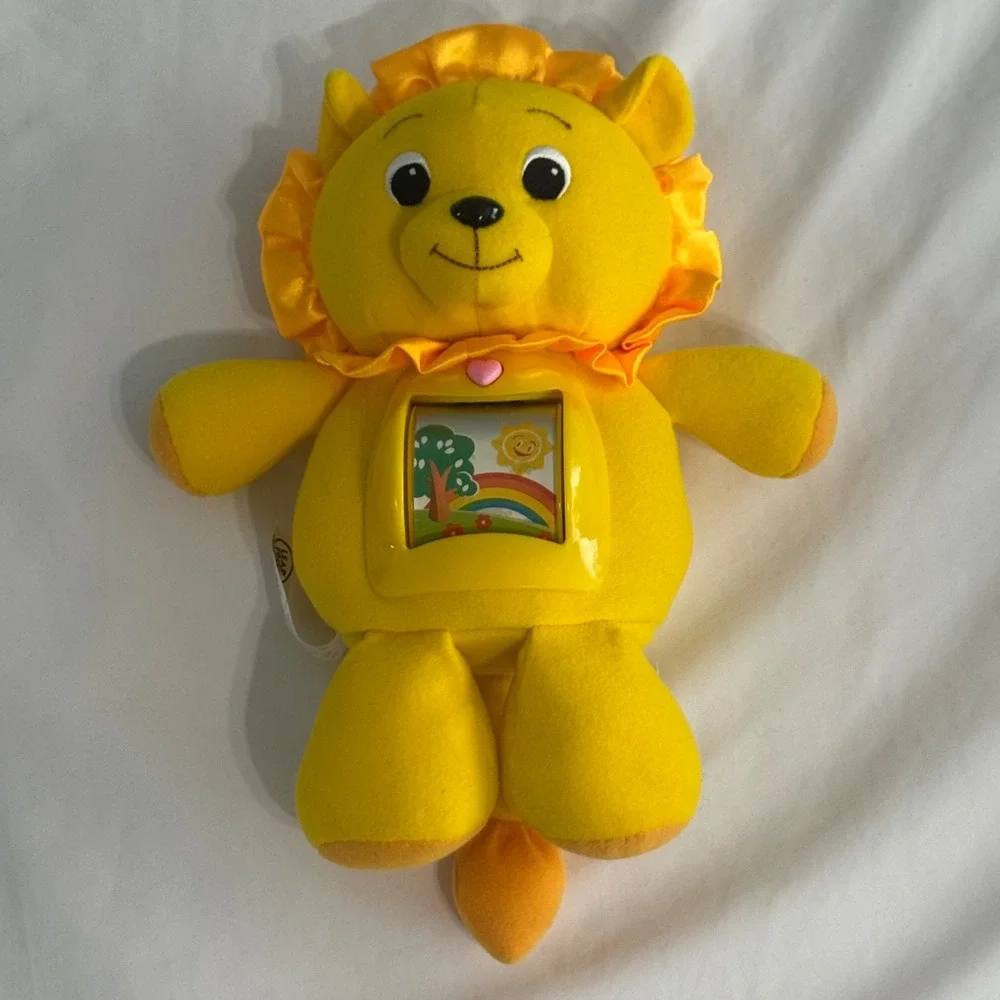 Vintage LeapFrog Baby Roll & Rhyme Learning Lion Yellow Plush Rare 2004 Toy